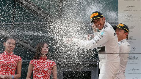 Hamilton Defends His Champagne Celebration After Criticism