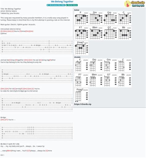 We Belong Together Guitar Chords