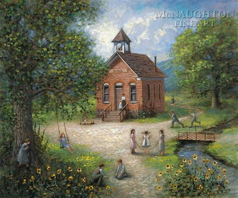 Old Schoolhouse 11x14 Oe Litho Print With Images Litho Print