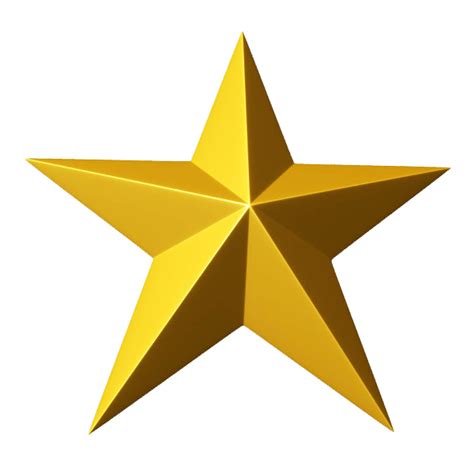 3d Gold Star Png Clipart Png Mart