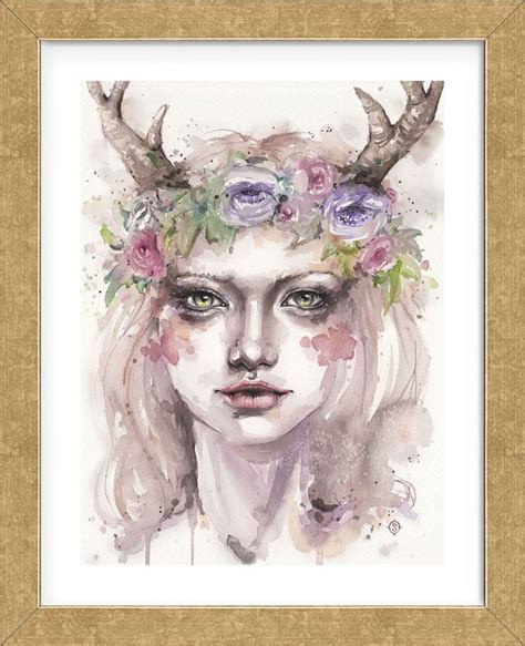 Free And Wild Wood Nymph Framed Wood Nymphs Prints Art Prints