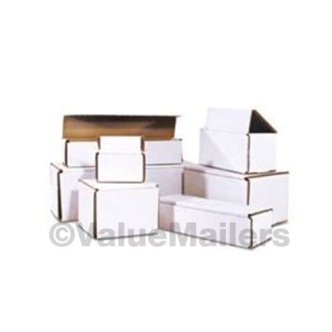 100 6x4x3 White Corrugated Shipping Mailer Packing Box Boxes 6 X 4 X