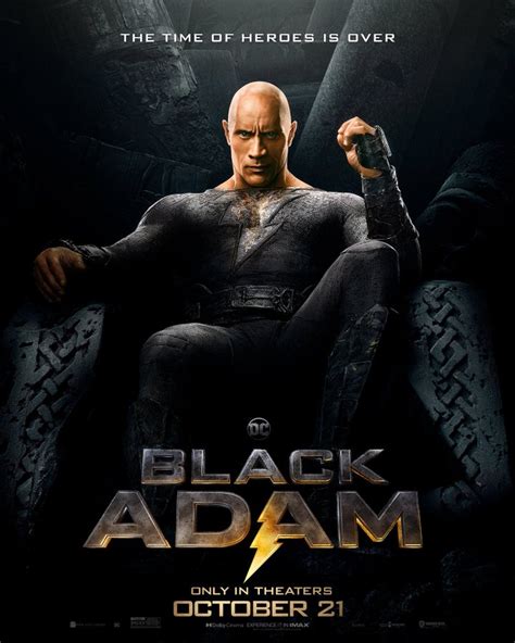 Black Adam The Rock Reveals New Comic Accurate Movie Poster