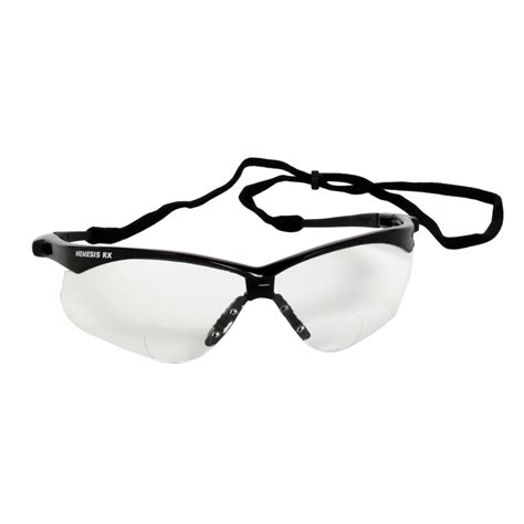 kleenguard™ v60 nemesis vision correction safety glasses 28618 clear readers with 1 0