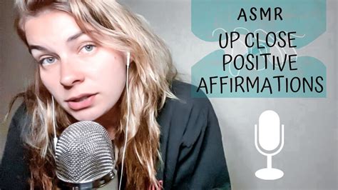 Asmr Close Up Positive Affirmations Youtube