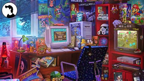 Retro Game Room Wallpaper