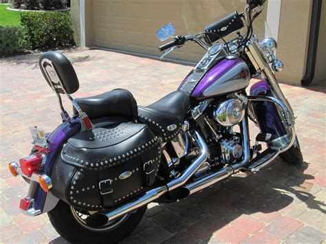 2001 Harley Davidson Flstci Heritage Softail Classic Purple