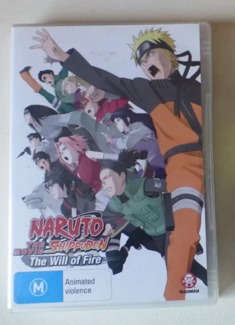 Naruto Shippuden The Will Of Fire Dvd Region 4 Anime Movie Madman 2009