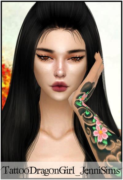 Downloads Sims 4collection Tattoos Dragon Girl Do Tumbex