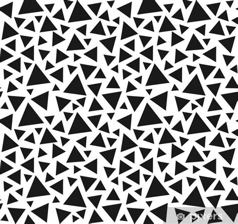 Wall Mural Seamless Triangle Pattern Vector Background Pixersus