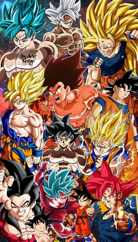 Goku Fases Personajes De Dragon Ball Dragones Dibujos Kulturaupice