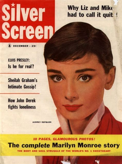 Silver Screen Magazine United States December 1956 Aubrey Hepburn