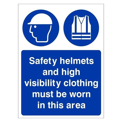 Safety Helmets And High Visibility Clothing Must Be Worn In This Ar