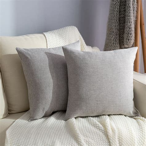 Clearance Decorative Throw Pillows Covers Set Of 2 Linen Throw Pillow