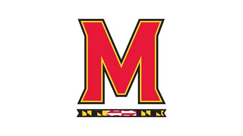 Download University Of Maryland Logo With Flag Wallpaper