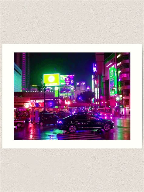 Cool Futuristic Japan Shibuya Tokyo Cyberpunk Anime Neon Lights Night