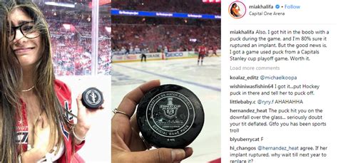 Adult Star Mia Khalifa To Undergo A Surgery After Her Breast Implant Got Ruptured By A Hockey