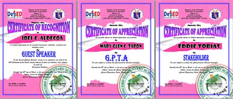 Certificates of recognition serve as a powerful tool to acknowledge an individual achievement as well as motivate and inspire others to do better. Graduation Program & Cert of Recognition - DepEd LP's