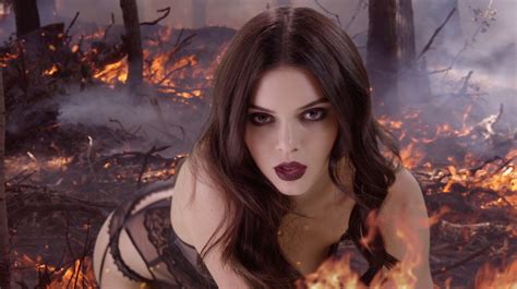 Kendall Jenner Wears Sexy Lingerie In Fiery Love Photos E Online