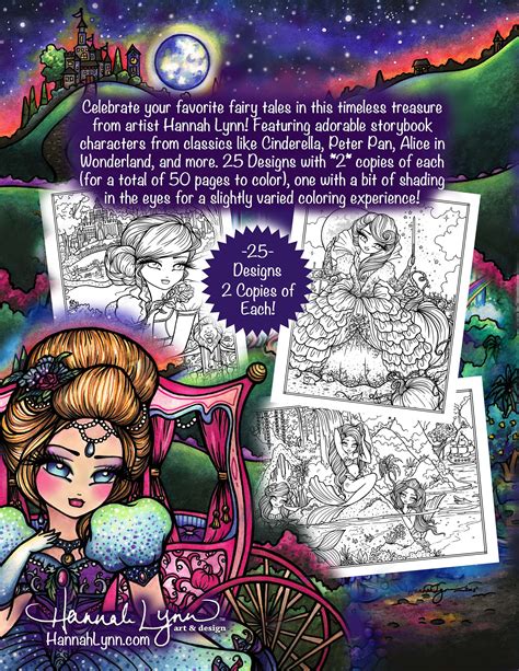 Pdf Fairy Tale Princesses And Storybook Darlings Coloring Book Instant