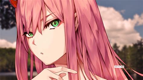 Download Pink Hair Zero Two Darling In The Franxx Anime Darling In