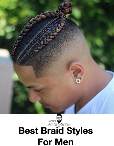braid for men braid fade haircut cornrow hairstyles for men mens hairstyles medium black