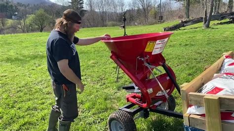 Spreading LIME On Food Plots With The Rural King King Kutter Tow