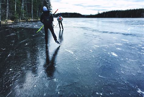 Premium Photo Full Length Of Person Walking On Frozen Lake