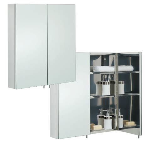 Ws bath collections runner 5435 bathroom standing cabinet. RAK Delta Stainless Steel 600 x 670mm Double Door Mirror ...