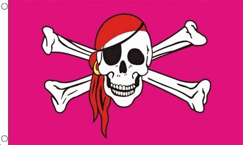 pink pirate flag medium mrflag