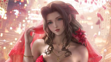 Aerith Gainsborough Final Fantasy 7 Remake Ff7 Video Game Final Fantasy Vii Remake Ffvii 4k