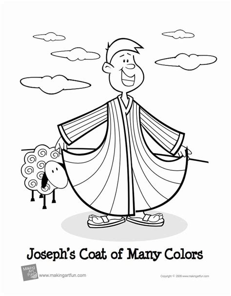 28 Joseph and the Coat Of Many Colors Coloring Page in 2020 | Bible coloring, Bible coloring