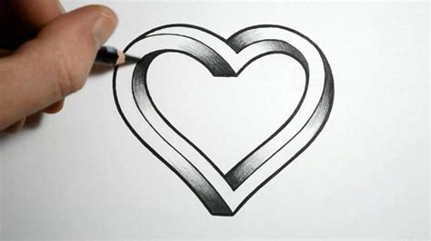 Simple Heart Pencil Drawing Images Art Whatup