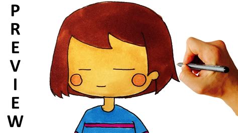 How To Draw Frisk From Undertale Easy Step By Step Drawing Lesson