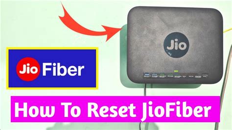 How To Reset And Reboot Jiofiber With Phone And Laptop Youtube