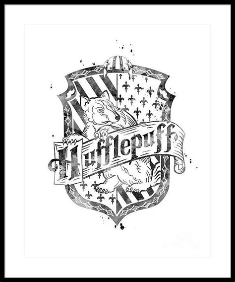 Hufflepuff Framed Print By Monn Print Harry Potter Art Harry Potter