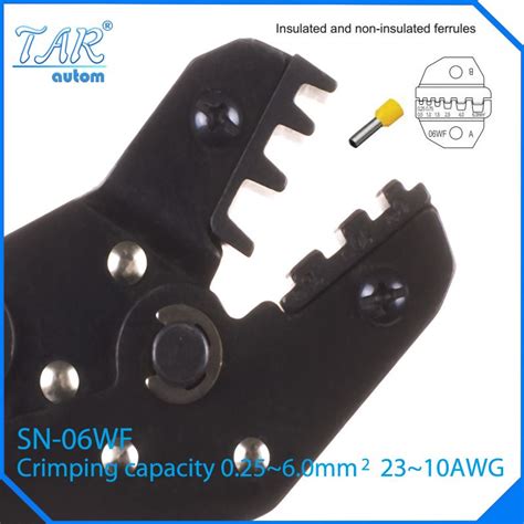 SN 06WF 0 25 6mm2 Crimping Tools For Wire End Sleeves High Quality