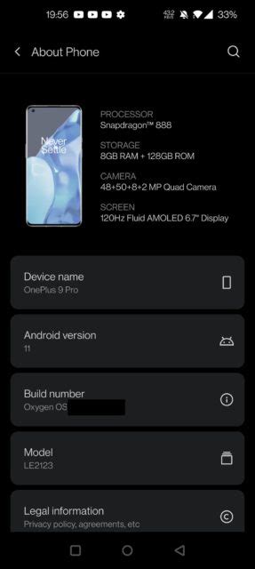 Leaked Screenshots Reveal Oneplus 9 Pro Key Specs And A New Camera Ui
