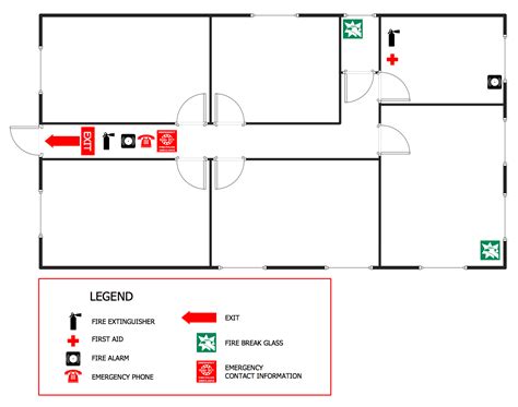 Fire Exit Plan Template