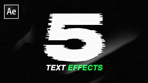 An after effects text layer is a simple vector file, meaning the layer will continuously rasterize as i change the scale or font size. 5 CREATIVE Animation Text Effects - After Effects CC 2020 ...
