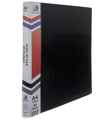 Arbuda Display Book Clear Book 40 Pkt Clear Folder A4 Size Qty 1 No