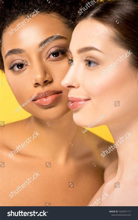 Portrait Naked Multicultural Girls Perfect Skin Stock Photo Shutterstock