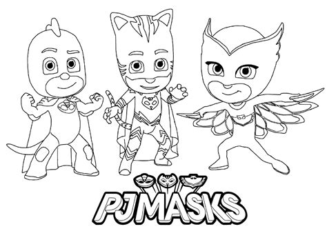 Pj Masks To Download For Free Pj Masks Kids Coloring Pages