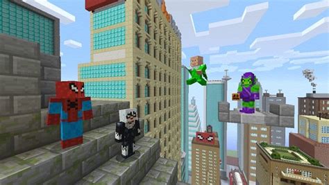 Marvel Spider Man Skin Pack Now Available For Minecraft Xbox 360