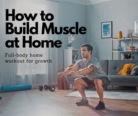 How To Build Muscle At Home Full Body Home Workout For Growth