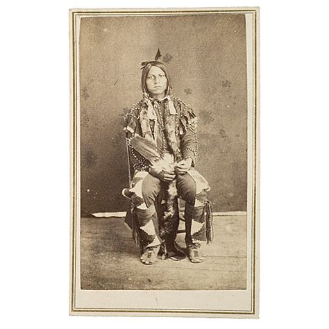 Cdv Of Yankton Nakota Sioux Man Cowans Auction House The Midwest