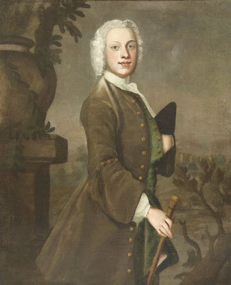 Circle Of Thomas Hudson 1701 1779 Portrait Of A Young Gentleman