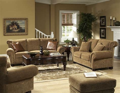 Floral Chenille Stylish Living Room Sofa And Loveseat Set