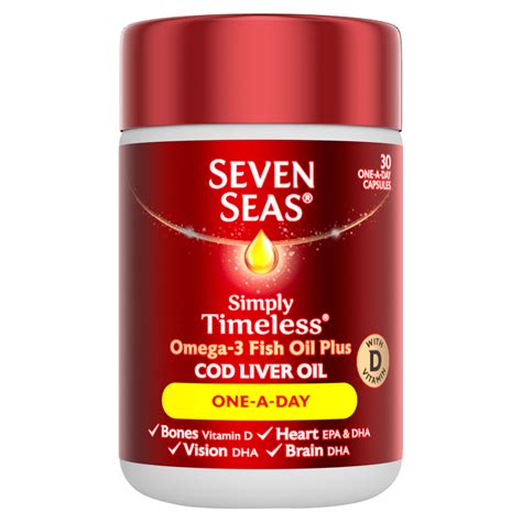 Seven seas original cod liver oil capsules. Seven Seas Cod Liver Oil Plus Omega-3 Fish Oil One-a Day