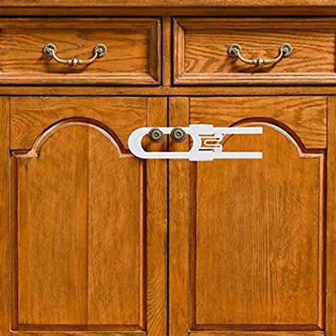 Composed of hand painted coffered side panels and front doors, where the top two are use bars instead. Fairbridge Sliding Cabinet Locks, U Shaped Baby Safety ...